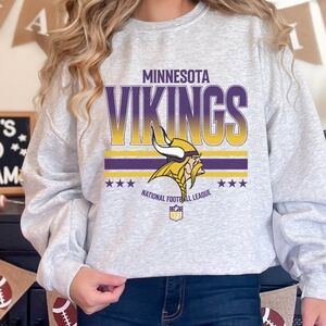 Minnesota Vikings Pro Football Crewneck Sweatshirt NEW